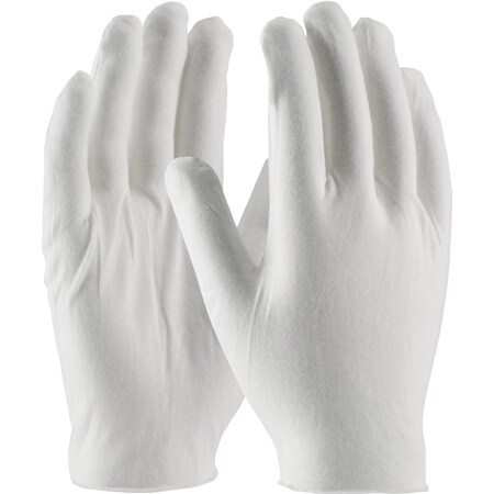 Pip Medium Weight Cotton Lisle Inspection Glove with Unhemmed Cuff - Jumbo Size, 12PK 97-520J